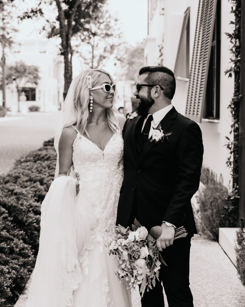 Alys Beach elopement. Florida destination wedding photographer and videographer. 30A wedding. Greece elopement