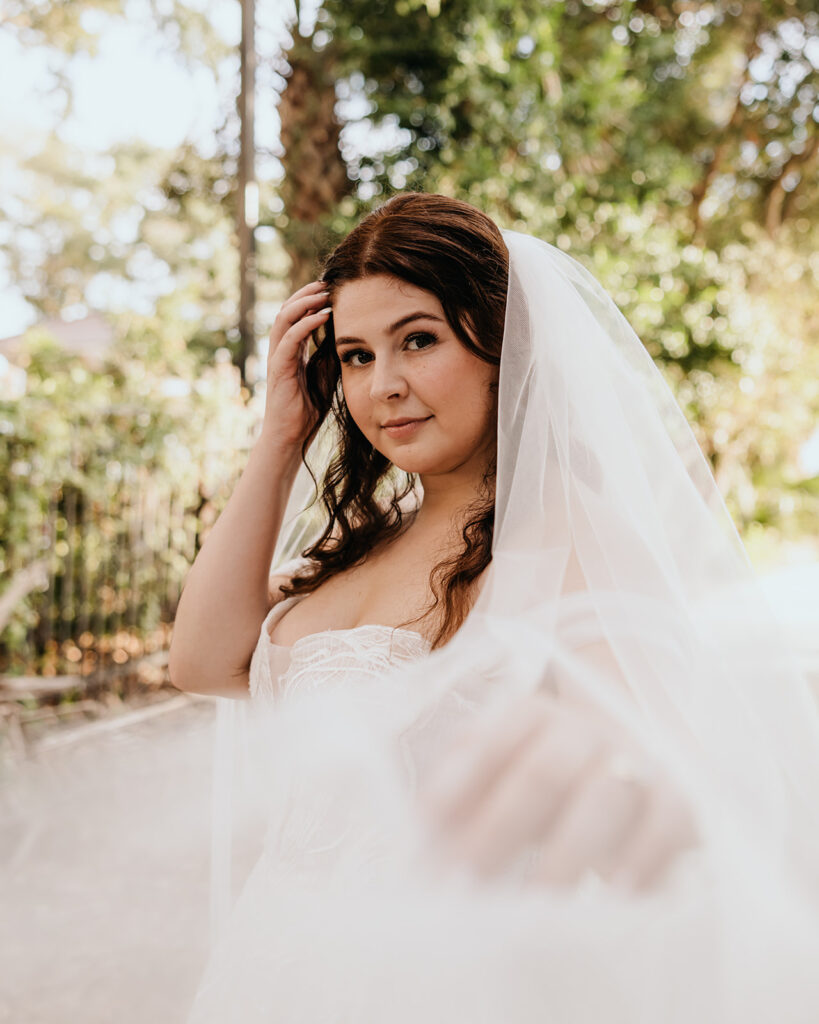 bride in the veil
