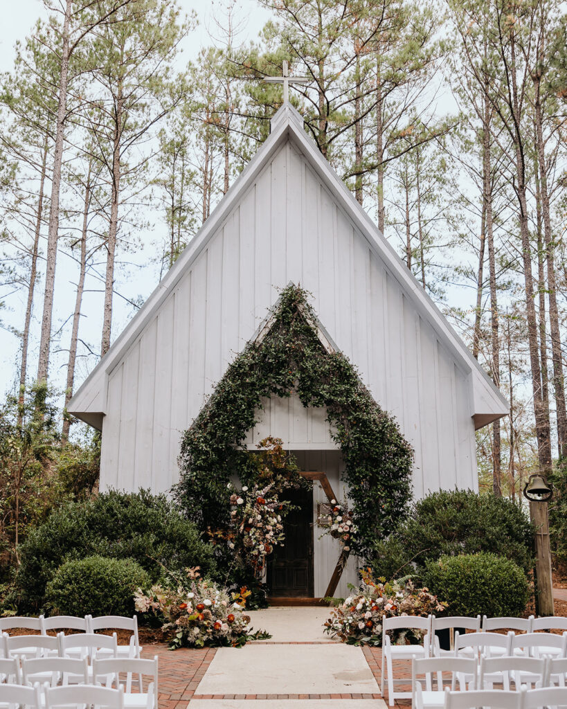 white wedding chapel