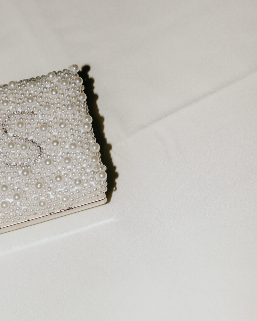 bride's pearl purse