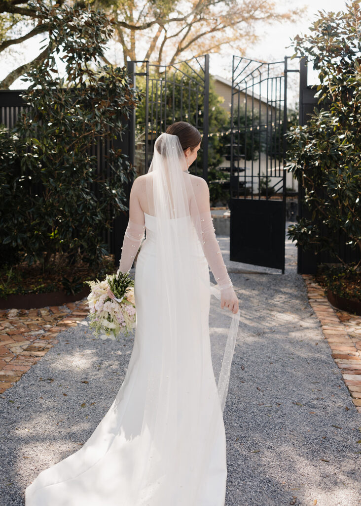 bride walks away