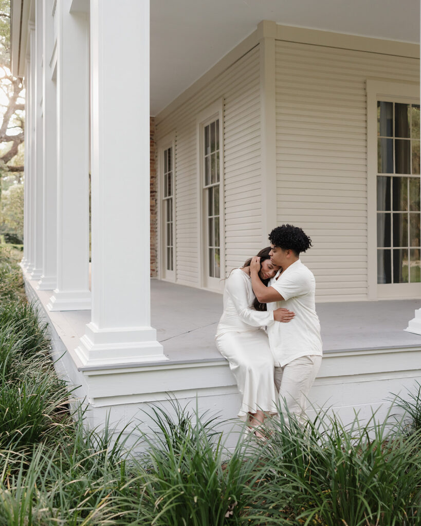 man and woman hug at Eden Gardens State Park