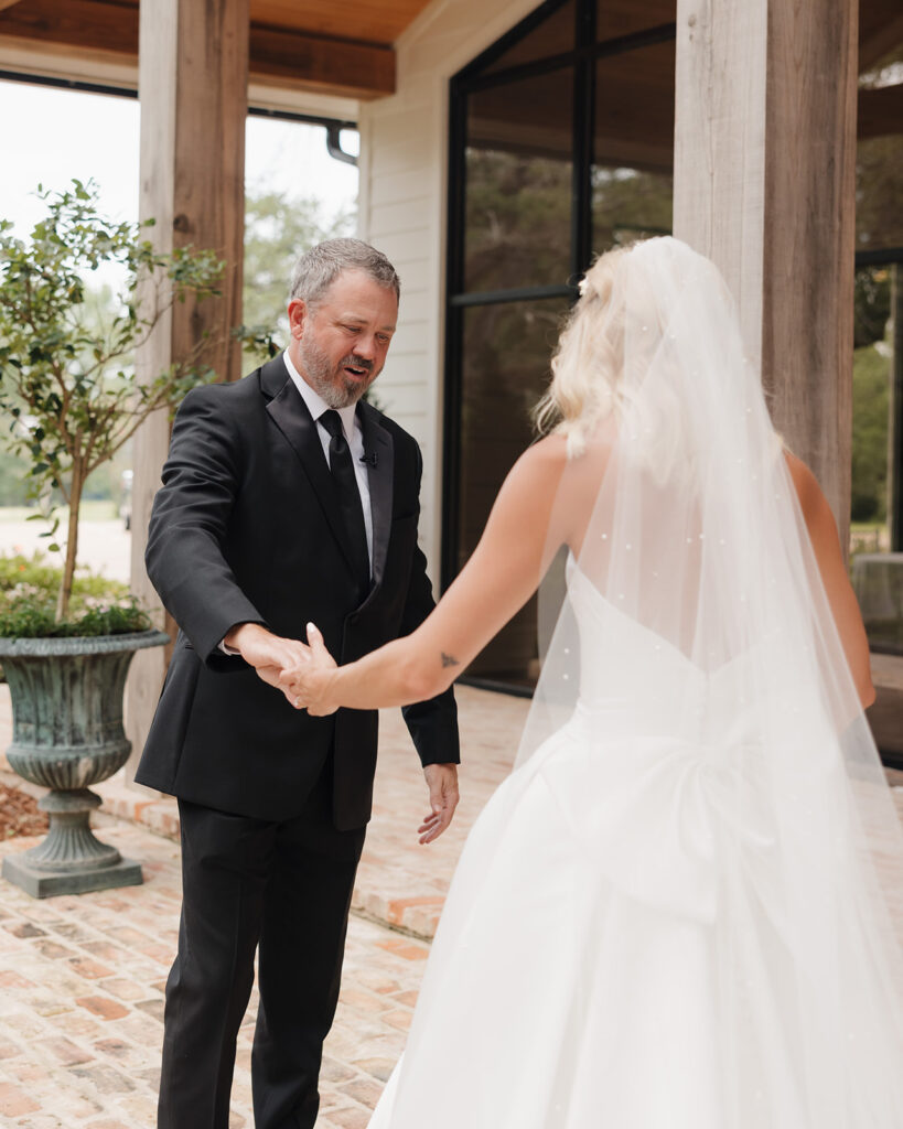 the father sees his bride