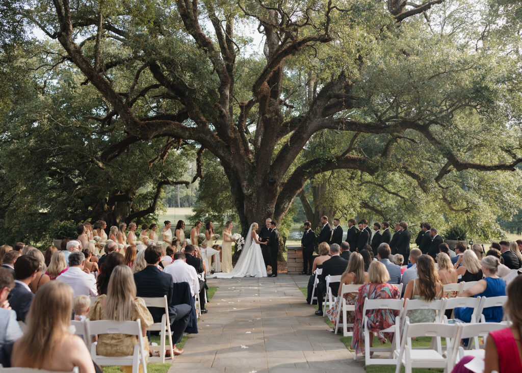 wedding ceremony at the Reed House in Jackson, MS