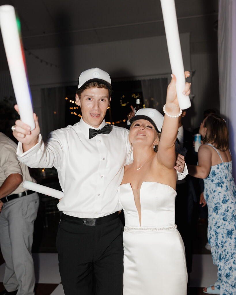 bride and groom dance at Supposey