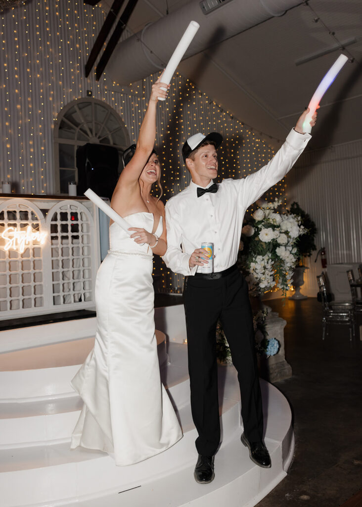 bride and groom dance at Supposey