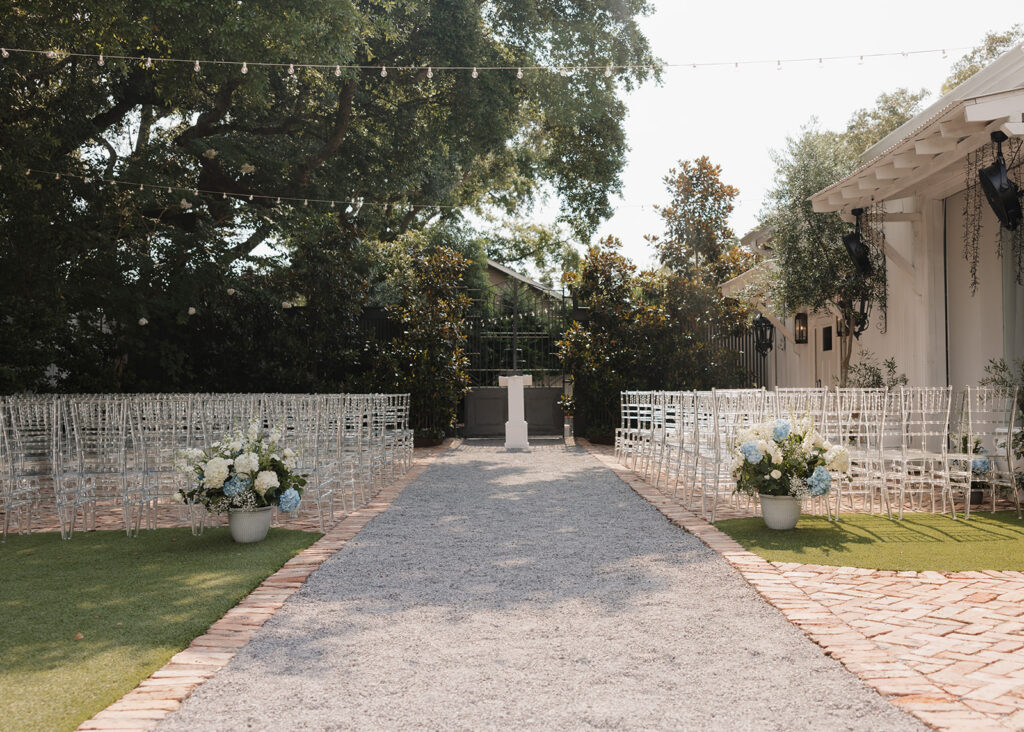 ceremony setup for wedding