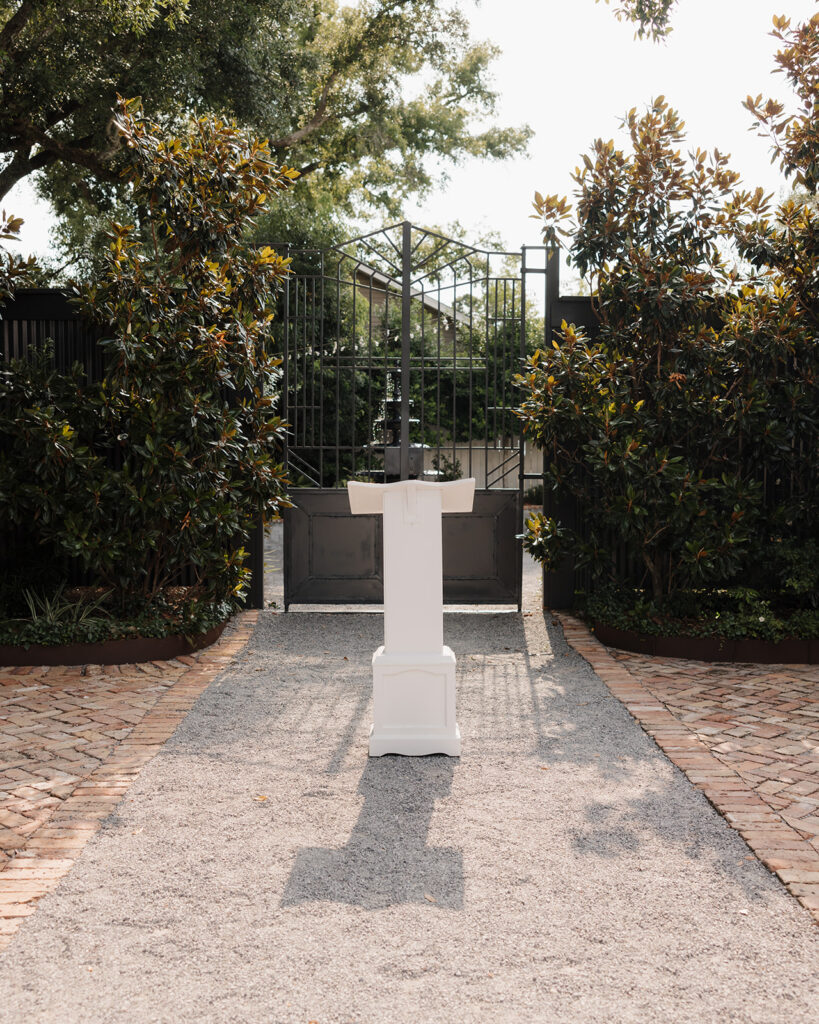 Wedding ceremony altar