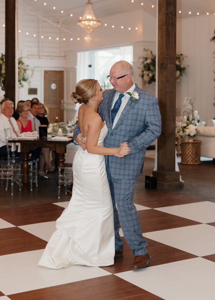 bride and father dance