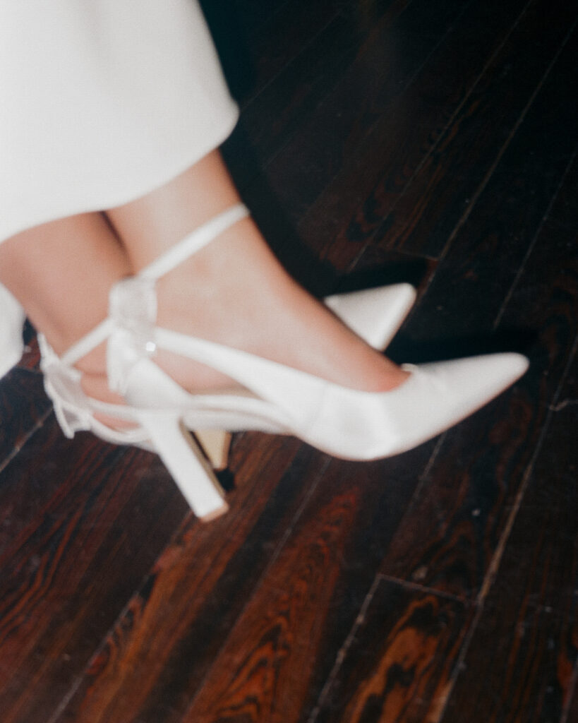 bride's wedding heels