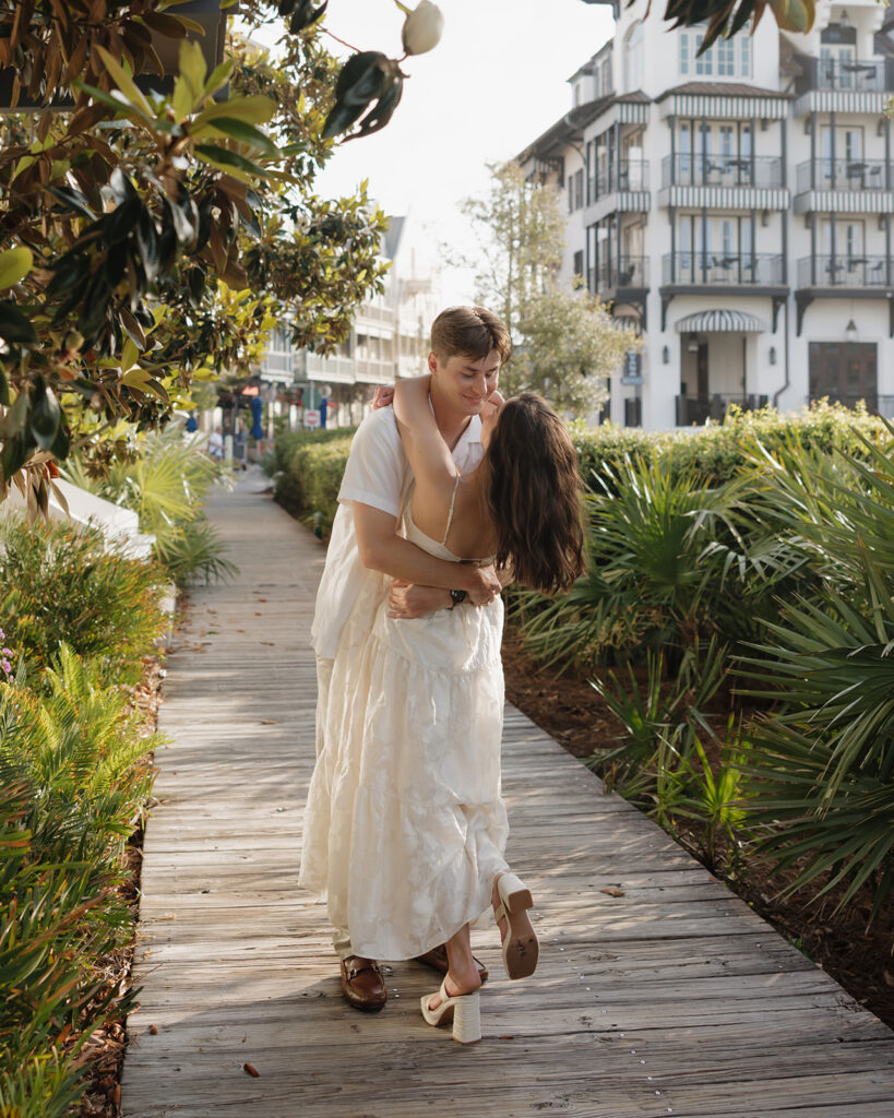 man and woman dance in 30A Florida