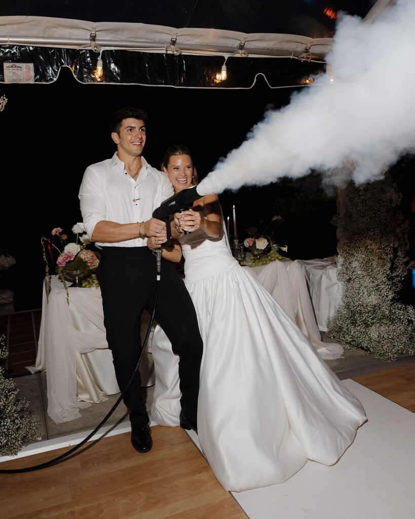 bride and groom dance