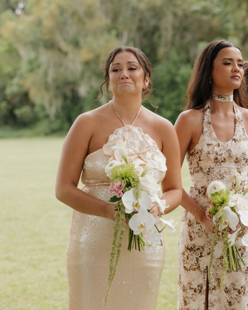 bridesmaids cry when watching bride