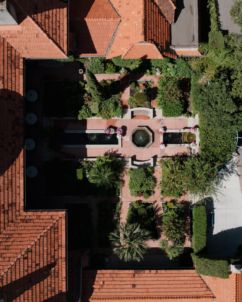 aerial view of Sydonie Mansion